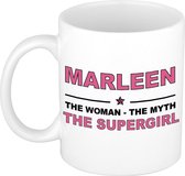 Marleen The woman, The myth the supergirl cadeau koffie mok / thee beker 300 ml