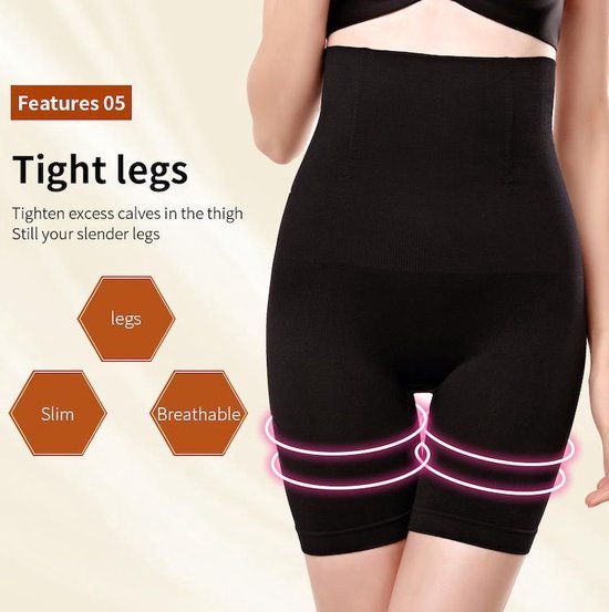 Corrigerend ondergoed voor billen, buik en dijen - corrigerend ondergoed high waist - Beige/Creme - maat M/L