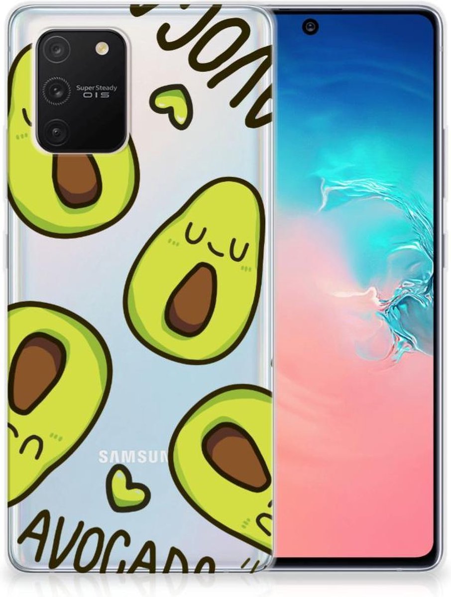 TPU Hoesje voor Samsung Galaxy S10 Lite Telefoonhoesje met Naam Avocado Singing