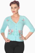 Dancing Days Cardigan -L- Face To Face Blauw