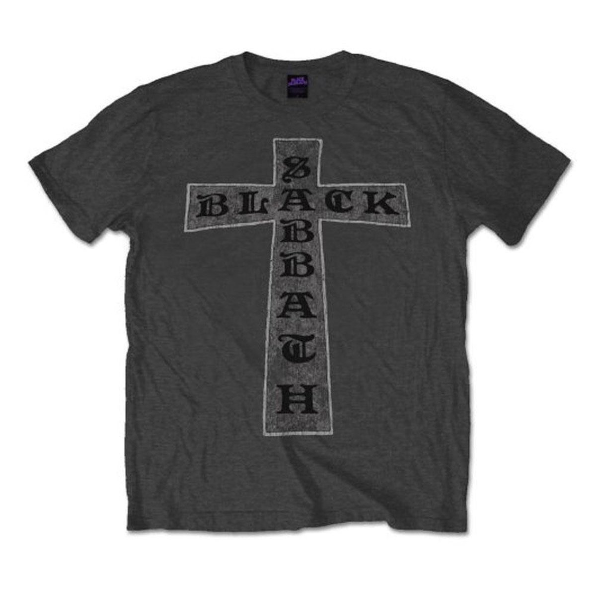 Black Sabbath - Cross Heren T-shirt - XXL - Grijs