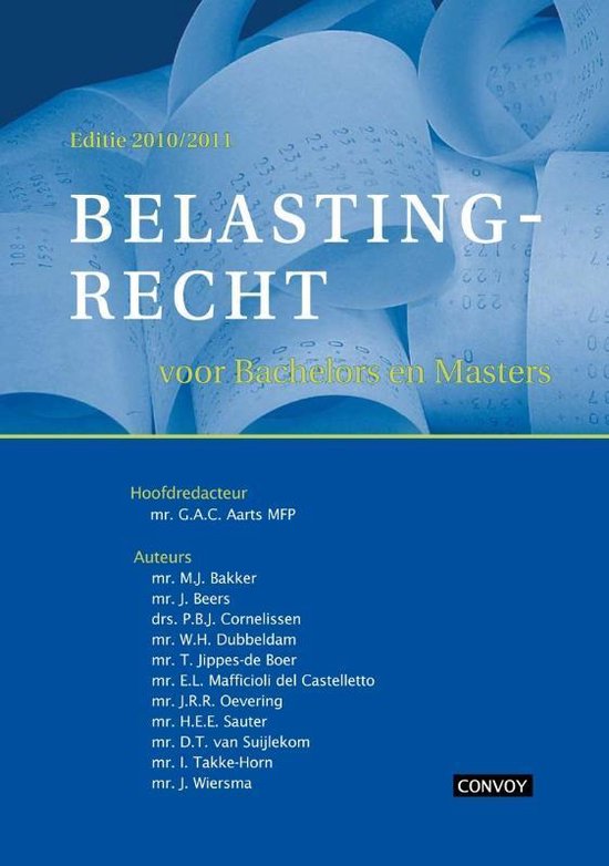 Belastingrecht / 2010/2011 - cover