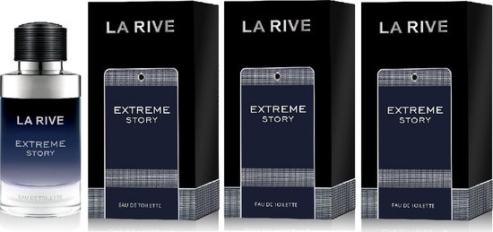 La Rive Extreme Story - Mannelijk parfum met frisse twist - 3x75ml
