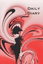 Daily Diary with Red Swirly Background: Stylishly illustrated little notebook is the perfect accessory to help you plan your day.