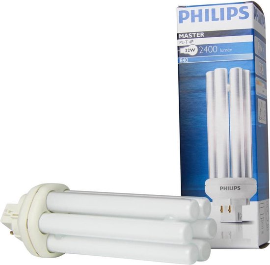 Philips MASTER PL-T 4 Pin lampe écologique 32 W GX24q-3 Blanc froid