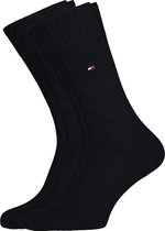 Tommy Hilfiger True America Socks (2-pack) - herensokken katoen - blauw - Maat: 43-46