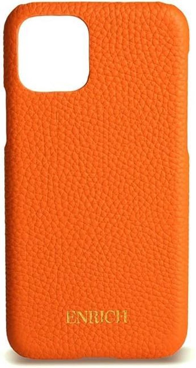 iPhone 11 Pro hoesje Orange Juicy - Oranje Leer - Telefoonhoesje - Phone case