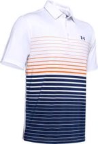 UA Playoff Polo 2.0 - White / Orange Spark / Academy