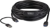 KanexPro EXT-USB32FT USB-kabel 10 m USB 3.2 Gen 1 (3.1 Gen 1) 2 x USB A USB A Zwart