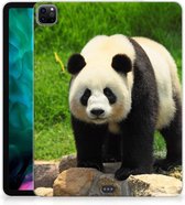 Hoesje iPad Pro 12.9 (2020) | iPad Pro 12.9 (2021) Tablethoes Kinderen Panda met transparant zijkanten
