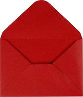 Envelop. afmeting envelop 11.5x16 cm. 110 gr. rood. 10 stuk/ 1 doos