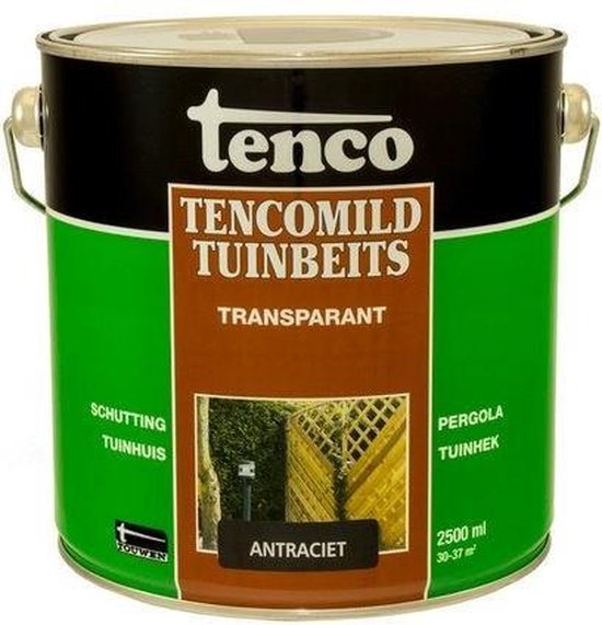 De databank herstel Onafhankelijk Touwen Tenco Tencomild Tuinbeits Transparant - Antraciet 2,5 l ANT 2500 |  bol.com