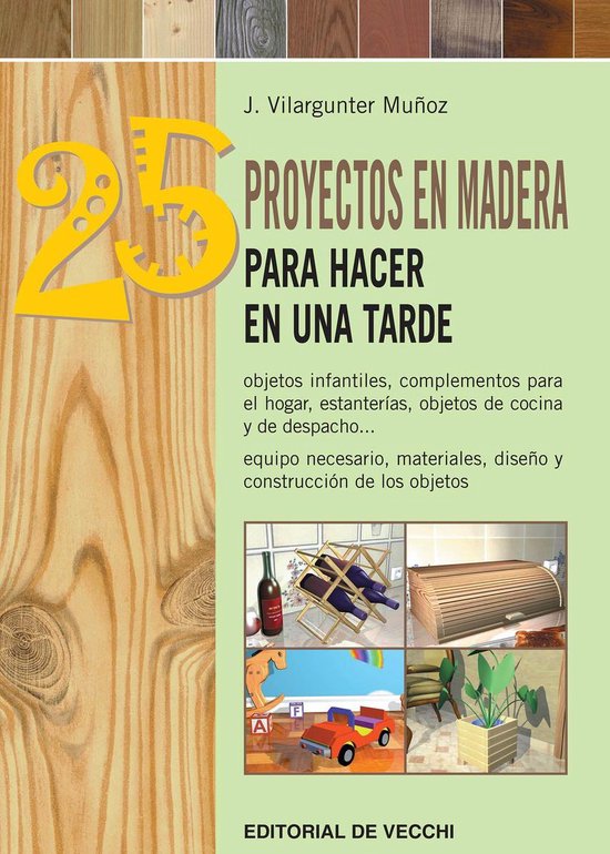 25 proyectos en madera para hacer en una tarde - cover