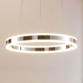 Lucande - LED hanglamp- met dimmer - 1licht - metaal, acryl - chroom, wit gesatineerd - Inclusief lichtbron