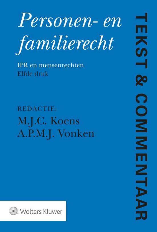 Tekst & Commentaar  -   Personen- en Familierecht - cover