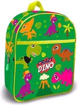 Kids Licensing Schooltas Crazy Dino 30 Cm Polyester Groen
