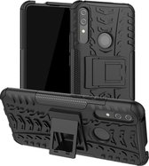 Rugged Kickstand Back Cover - Huawei P Smart Pro Hoesje - Zwart