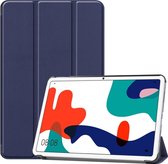 Tri-Fold Book Case - Huawei MatePad 10.4 Hoesje - Blauw