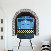 Muursticker trein Nederland | kinderkamer decoratie jongen | muurdecoratie | wanddecoratie | poster |
