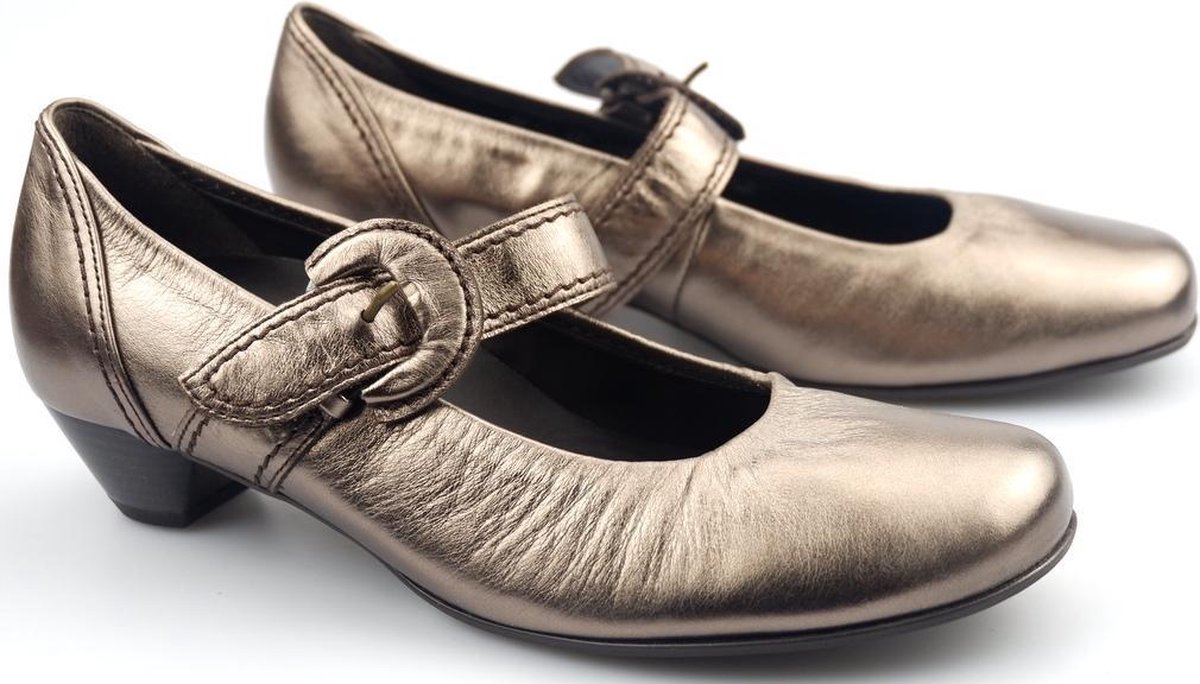 Gabor 86.138.90 dames pump brons/zilver maat 40,5 - Schoenen.nl