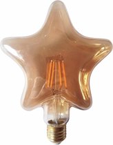 Rox Living Decoratieve Led-lamp Ster E27 4w 16,5 Cm Bruin