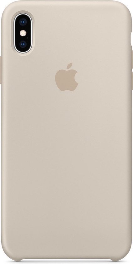Uitwerpselen Publicatie Kosciuszko Apple Siliconen Hoesje voor iPhone Xs Max - Stone | bol.com