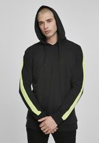 Urban Classics Hoodie/trui -2XL- Neon Striped Zwart