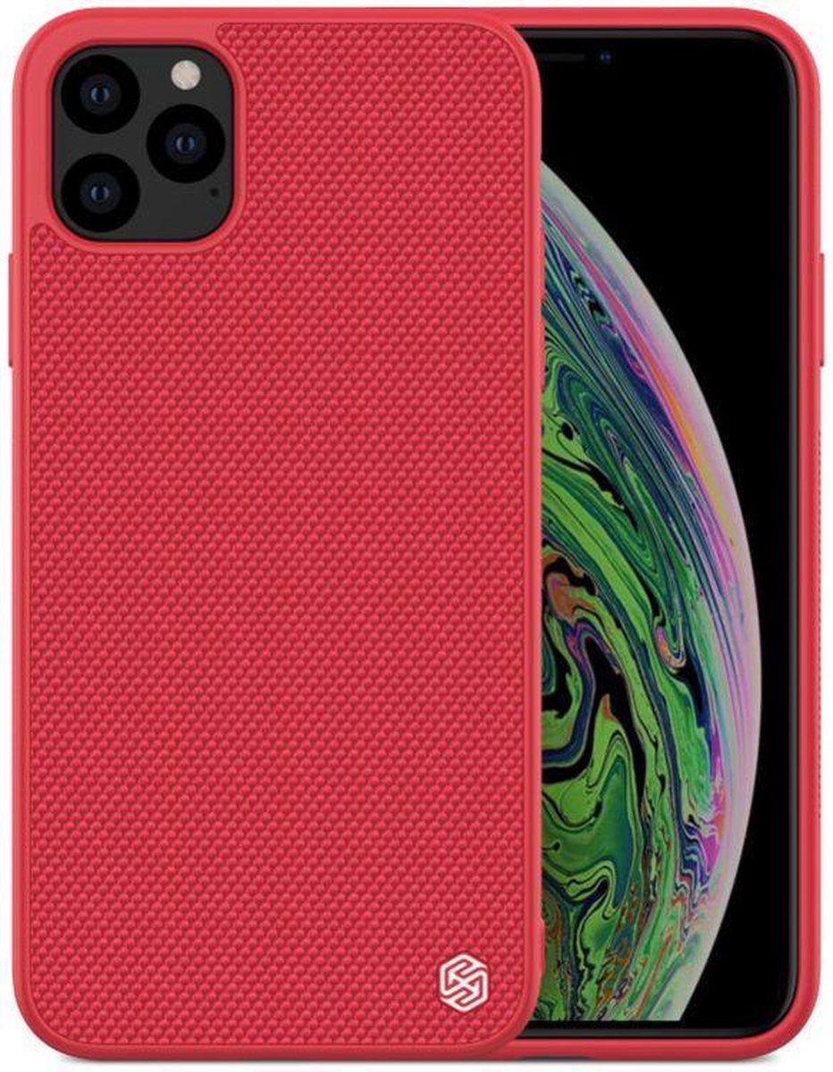 Nillkin Textured Hybride Apple iPhone 11 Pro Hoesje Rood