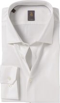Jacques Britt overhemd - Como custom fit - satijnbinding - ecru - Strijkvriendelijk - Boordmaat: 40