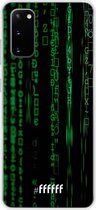Samsung Galaxy S20 Hoesje Transparant TPU Case - Hacking The Matrix #ffffff