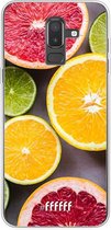 Samsung Galaxy J8 (2018) Hoesje Transparant TPU Case - Citrus Fruit #ffffff