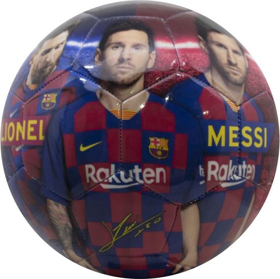 FC Barcelona Bal groot shiny Messi | bol.com