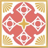 Walplus Malia Kleurrijke Tegelsticker - Multikleur - 15x15 cm - 24 stuks