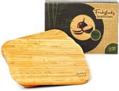 Bambuswald© Ontbijtplankjes  gemaakt van 100% natuurlijke bamboe - 3 snij-/broodplankjes