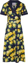 Dancing Days Flare jurk -4XL- LEMON SWING Blauw