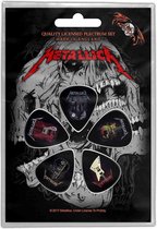Metallica Plectrum Guitars Set van 5 Multicolours