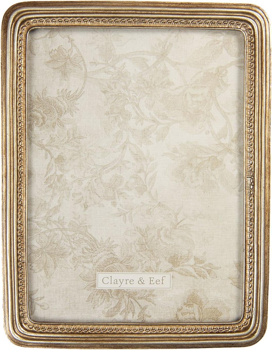 Clayre & Eef Fotolijst 15x20 cm Goudkleurig Kunststof