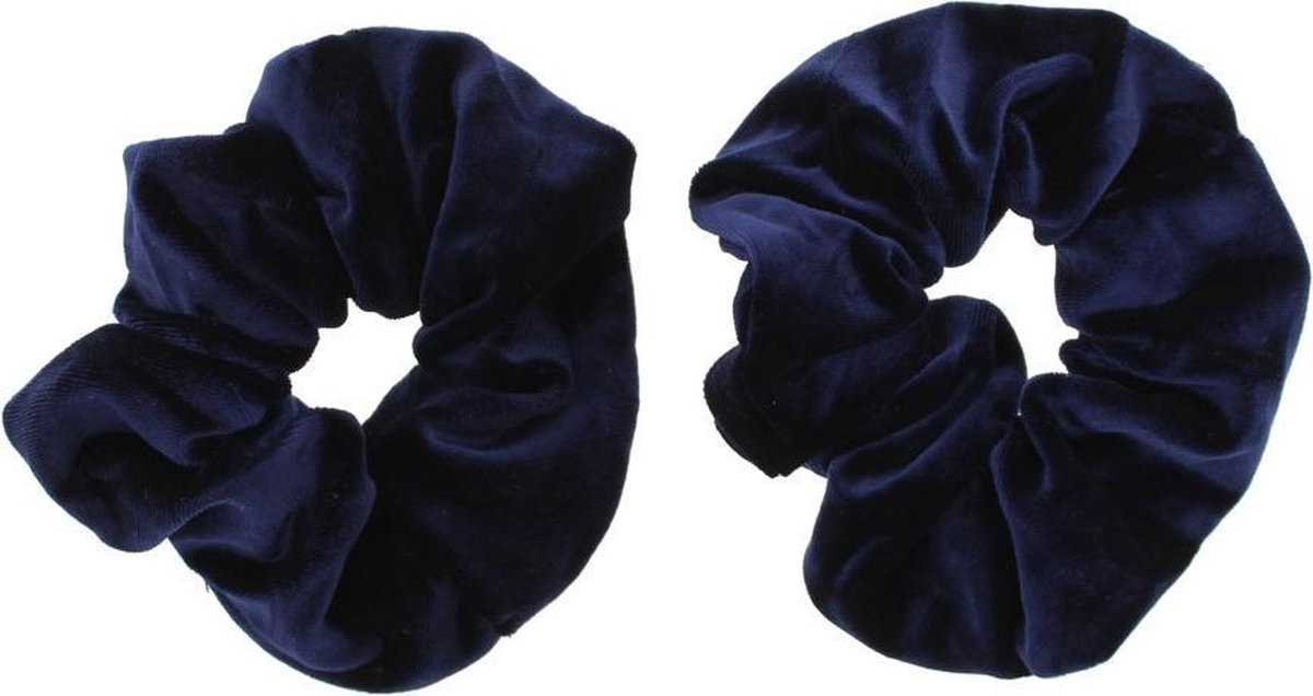 Zac's Alter Ego - Luxury velvet Haar scrunchie - Blauw