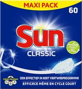 Sun Classic Vaatwastabletten - 1 x 60 vaatwastabletten - Voordeelverpakking