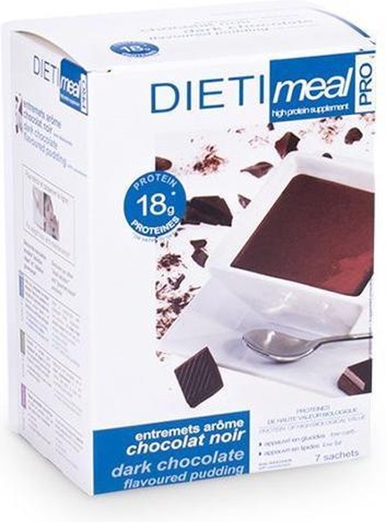 Dietimeal Chocolade Puur Shake/Pudding - 7 stuks - Maaltijdvervanger