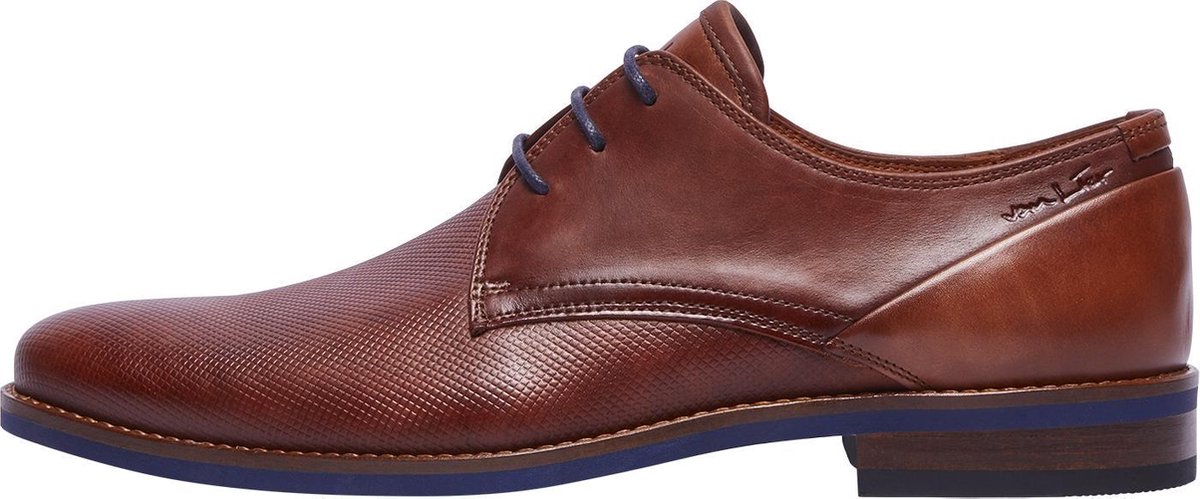Van Lier Heren Veterschoenen - Cognac - Maat 39 | bol.com