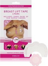 BYE BRA | Bye-bra Breast Lift + Silk Nipple Covers Cup D-f