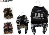 Hondenjas FBI - Mascow - Camouflage Rood - maat S