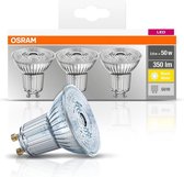 OSRAM MULTIPACK 3x LED Spot - 4.3W GU10 Warm Wit 2700K | Vervangt 50W