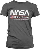 NASA Dames Tshirt -L- United States Grijs