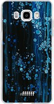 Samsung Galaxy J5 (2016) Hoesje Transparant TPU Case - Bubbling Blues #ffffff