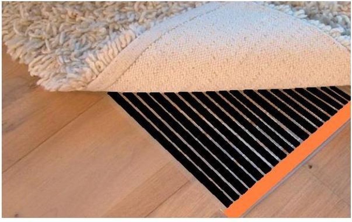 Woonkamer verwarmingsfolie infrarood folie voor vloerbedekking, tapijten vloerkleden elektrisch 125 cm x 250 cm 500 Watt