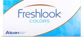 +5.00 - FreshLook® COLORS Sapphire Blue - 2 pack - Maandlenzen - Kleurlenzen - Sapphire Blue