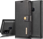 Hoesje 2-in-1 Book Case en Back Cover Zwart Geschikt voor Samsung Galaxy A21s