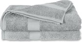 Twentse Damast Katoenen 2PACK Douchelakens - 70x140 - Grijs